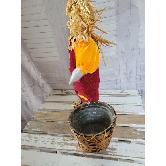 Scarecrow baskets Thanksgiving fall country folk a - Picture 4 of 7